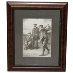 Braid, Vardon, & Taylor Triumvirate Clement Flower 1913 Presentation Photo - Framed
