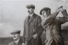 'Braid, Vardon, & Taylor Triumvirate' Clement Flower 1913 Presentation Photo - Framed