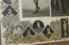'The Jubilee of the Golfing Championship 1860-1910' with Great Triumvirate - Framed