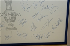 1998 Solheim Cup American & European Team Signed Sheet - Muirfield JSA ALOA