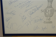 1998 Solheim Cup American & European Team Signed Sheet - Muirfield JSA ALOA