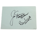 Jack Nicklaus & Barbara Nicklaus Classic Signed Album Page JSA ALOA