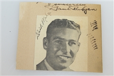 Vintage Byron Nelson Signature Mounted with Inscription JSA ALOA