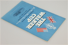 Don Cherry's Personal 1955 The Walker Cup Program - The Old Course, St. Andrews