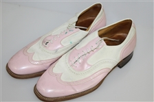 Don Cherry's Custom Made Johnston & Murphy Pink/White Sulvaprene LifeLong Shoes