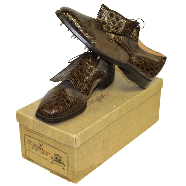 Don Cherrys Custom Made Johnston & Murphy Aristocraft Golf Shoes Size 9 1/2