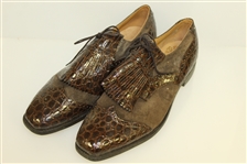 Don Cherry's Custom Made Johnston & Murphy Aristocraft Golf Shoes Size 9 1/2