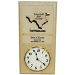 Don Cherrys Personal Texas Golf Hall of Fame Induction Mounted Clock - Nov. 13, 1995