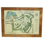 Don Cherrys Personal 1968 Augusta National GC Aerial View on Wood Perma Plaque by George Cobb