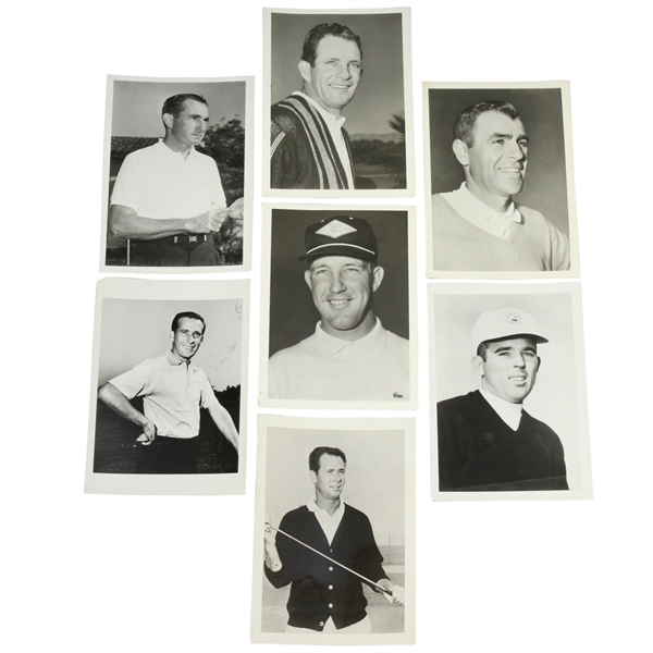 Seven Original 1960s Photos of Major Champions & Runner-Up - Lema, Fleck, Finsterwald, Others