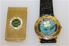 Furman Bisher Dogwood Invitational Watch, Money Clip, & BellSouth Atlanta Classic Items