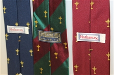 Ryder Cup Ties - Blue Trophy, Red Trophy, & Red/Green Trophy