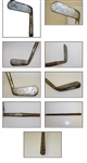 Four Golf Clubs - Munarch Putter, Spalding Cresent Iron, P-61 Niblick, & Roche Forged Iron