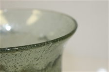 Vintage Blackheath Golfers on Green Tone Glass Vase