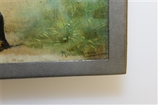 Michael Brown Golfer in Red Coat Wood Box
