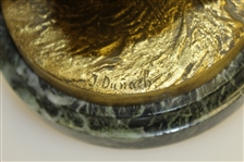 Circa 1925 Jose Dunach Gilt-Bronze Lady Golfer on Marble