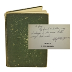 Lloyd Mangrum Signed & Personalized 1949 Golf: A New Approach Book JSA ALOA 