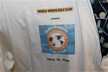 Phil Mickelson & David Toms Signed 2002 Shell's World of Golf at World Woods Shirt JSA ALOA
