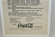 1951 Ben Hogan at Jackson Golf & Country Club Exhibition Advertisement
