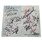 Multi-Signed 1997 Masters Spec Guide Including Zoeller, Mize, Coody, & Others JSA ALOA