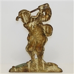 Circa Early 1900's Pre-Swing Cast Iron Golfer Door Stopper