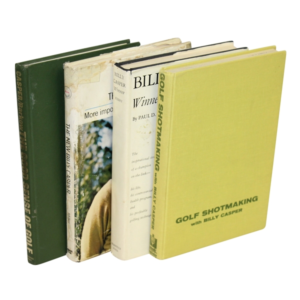 Four Billy Casper Signed Books - Shotmaking, Winner, New Billy Casper, & Good Sense JSA ALOA