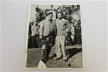 Ben Hogan & Scotty Crisholm @ LA Open Photo & Nelson Signed Post-Swing Photo