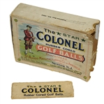 Vintage St. Mungo The Star Colonel Rubber Cored Golf Balls Box - Box Only