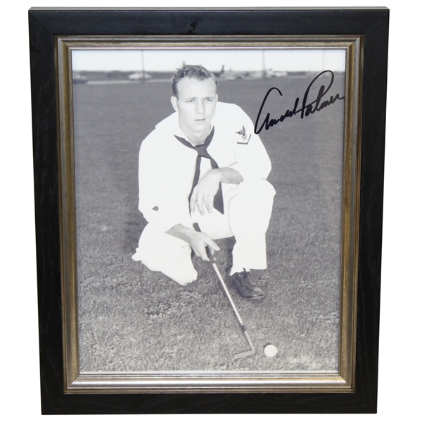 Arnold Palmer Signed 8x10 Coast Guard Photo - Framed JSA ALOA