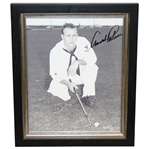 Arnold Palmer Signed 8x10 Coast Guard Photo - Framed JSA ALOA