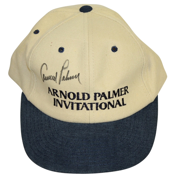 Arnold Palmer Signed Arnold Palmer Invitational Trump Marina Hat JSA Sticker #R44706