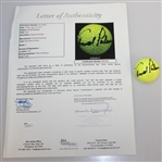 Arnold Palmer Signed 'Blue Heron Pines' Yellow Logo Golf Ball FULL JSA #Z41729