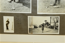 Henry Cotton Signed 1974 Postcard with Photos - Framed JSA ALOA
