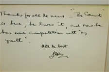 Henry Cotton Signed 1974 Postcard with Photos - Framed JSA ALOA