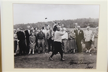 Gene Sarazen 'The Squire' Signed Ltd Ed 12/100 Letter & Signed Photo - Framed JSA ALOA