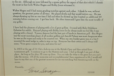 Gene Sarazen 'The Squire' Signed Ltd Ed 12/100 Letter & Signed Photo - Framed JSA ALOA