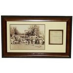Bobby Jones 'Robert T. Jones, Jr.' Signed 1933 Letter - Framed FULL JSA #Z90633