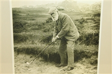 Old Tom Morris in Sand Bunker Reproduction Print - Framed