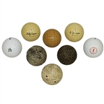 Eight Miscellaneous Golf Balls - Casper, Dunlop, Chicago GC, Johnny Farrell, & others