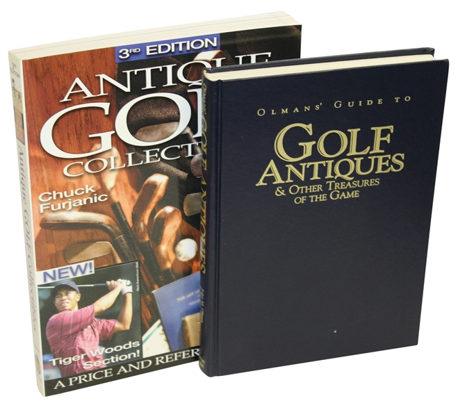 Olmans Guide to Golf Antiques by Olman & Antique Golf Collectibles by Furjanic