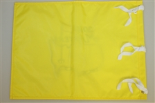 President Donald Trump Signed 2016 (The Year of Election) Masters Embroidered Flag JSA ALOA