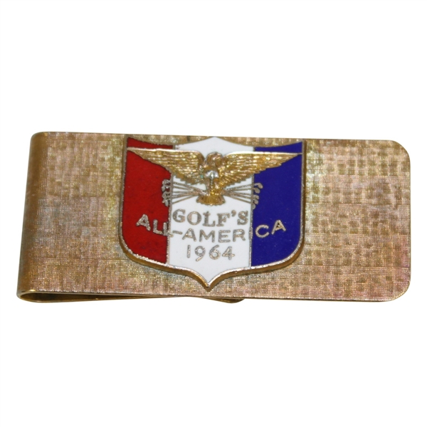 1964 Golf Magazines All America Enameled Recipients Money Clip
