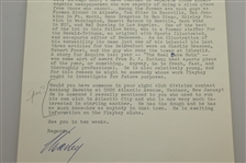 Charles Price 'Charley' Signed Letter to 'Spec' September 16, 1960 JSA ALOA