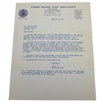 USGA Frank Hannigan Signed Letter to Charles Price December 1, 1964 JSA ALOA