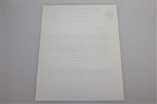 USGA Frank Hannigan Signed Letter to Charles Price December 1, 1964 JSA ALOA