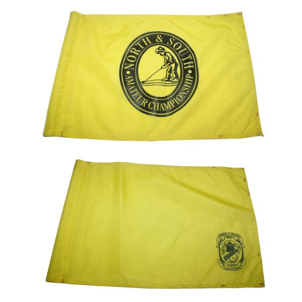 Lot of Two North & South Amateur Championship Flags