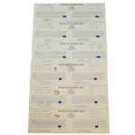 Six The Honda Classic Official Used Scorecards - Major Champs Signed JSA ALOA