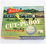 Dozen Tommy Bolt Signed 'Kroydon Cut-Proof' Golf Balls Including Box JSA ALOA