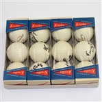 Dozen Tommy Bolt Signed 'Kroydon Cut-Proof' Golf Balls Including Box JSA ALOA
