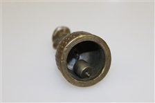 Vintage Dunlop Man Brass Bell with Original Patina